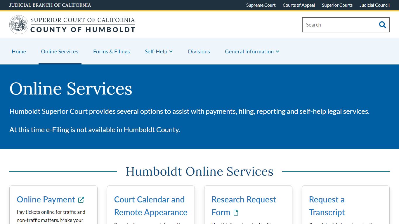 Online Services | Superior Court of California | County of ...